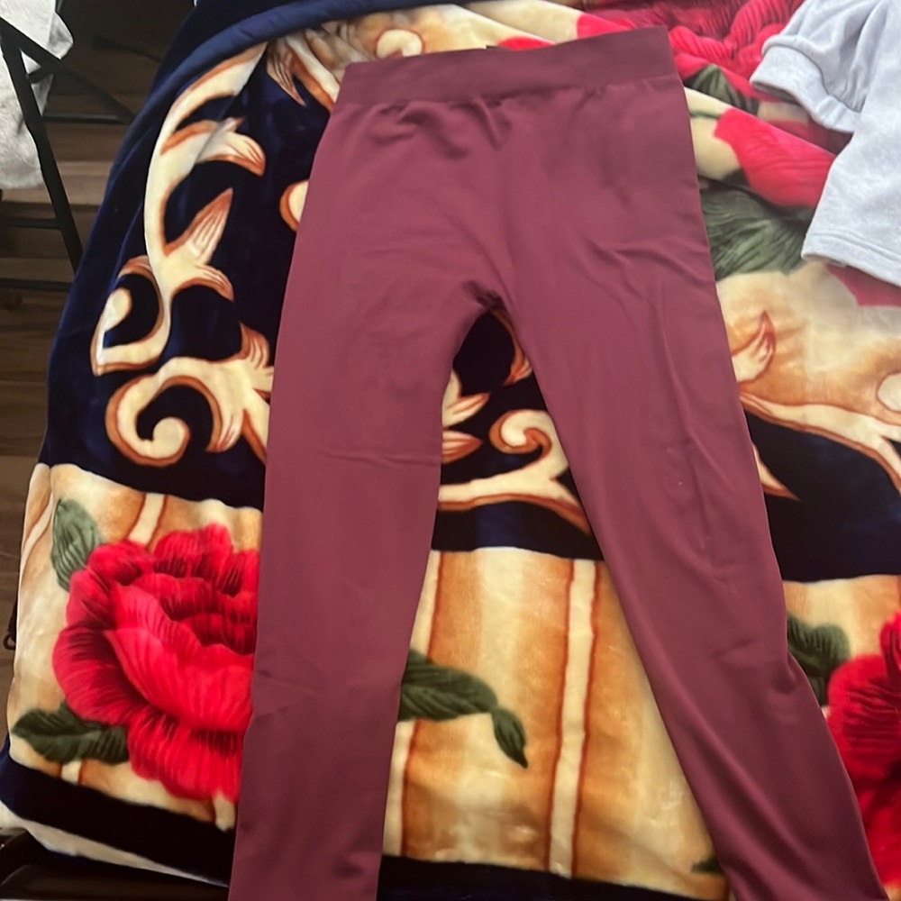 Smal legging burguny